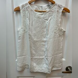 H&M Cream Lace Detail Blouse